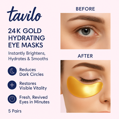 Tavilo™ 24K Under Eye Patches | (5 Sets)